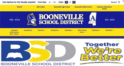 Desktop Screenshot of boonevilleschools.org