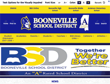 Tablet Screenshot of boonevilleschools.org